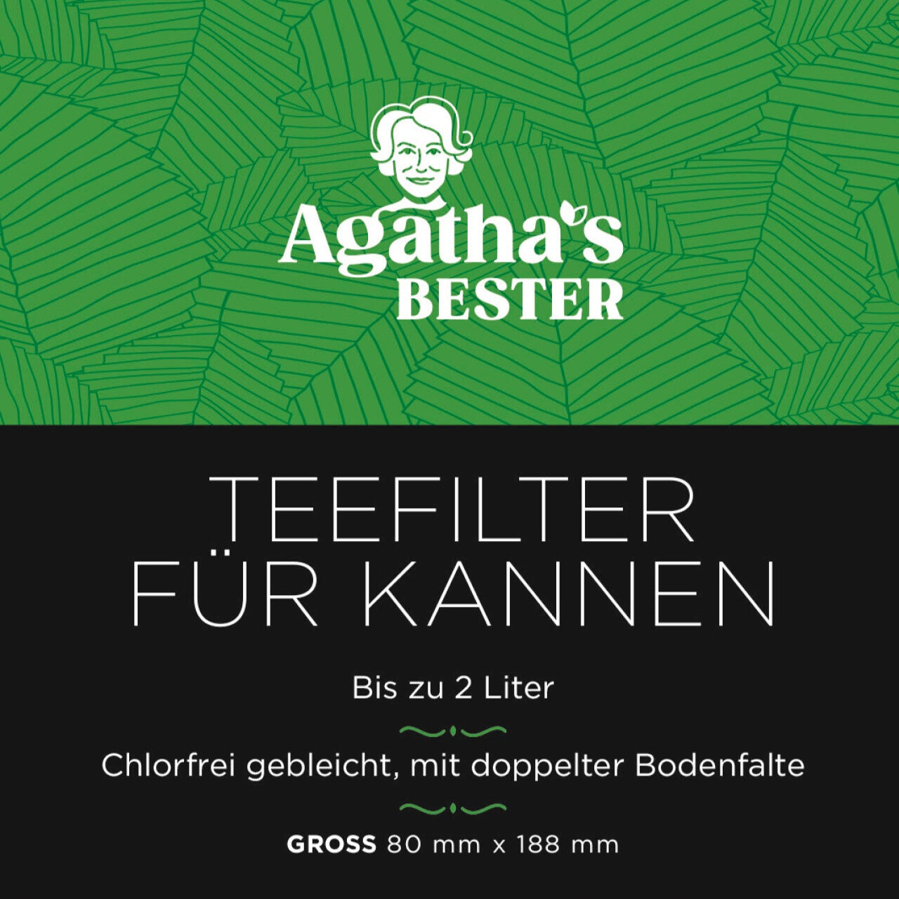 Teefilter für Kannen, Papier
