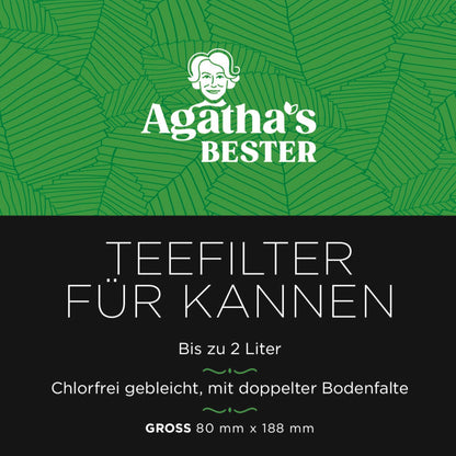 Teefilter für Kannen, Papier