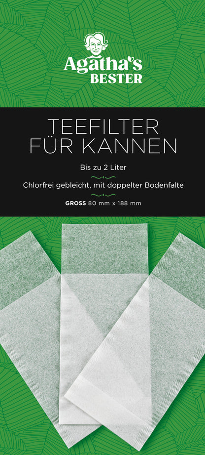 Teefilter für Kannen, Papier